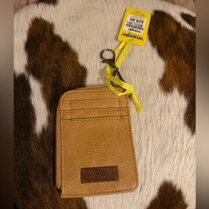 Wrangler Brown Leather Card Wallet